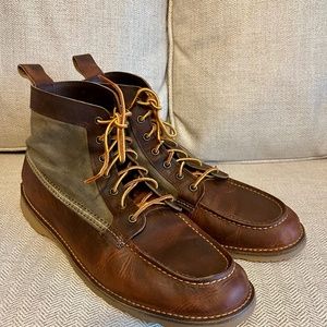 Men's Red Wing Weekender Canvas Moc Copper Rough & Tough Leather Boot Size 13